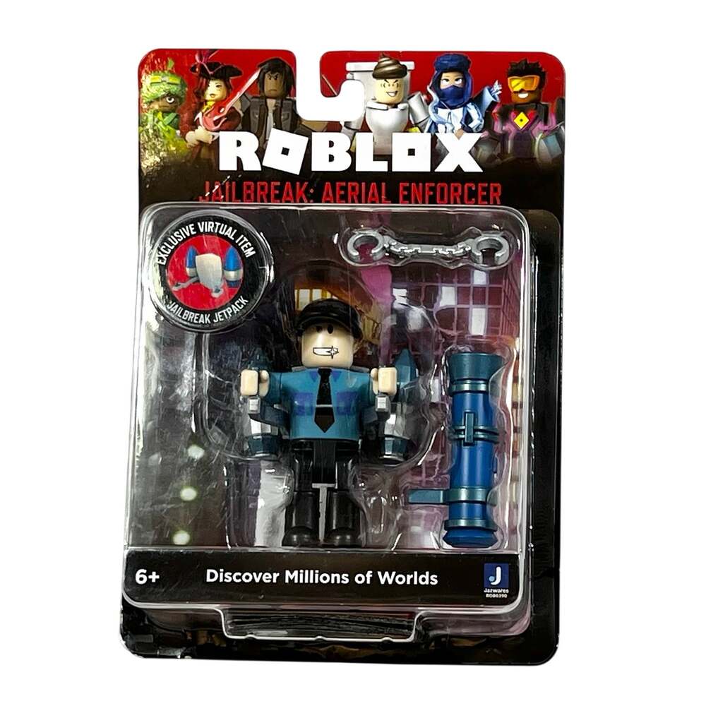 Roblox Jailbreak Aerial Enforcer Action Figure Series 9 Code 2.5 In Blue Set